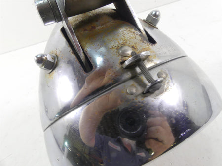 2002 Harley Softail FXSTDI Deuce Headlight Head Light Lamp & Bracket 68258-00B {{ shop.shopifyCountryName }} - Mototech271