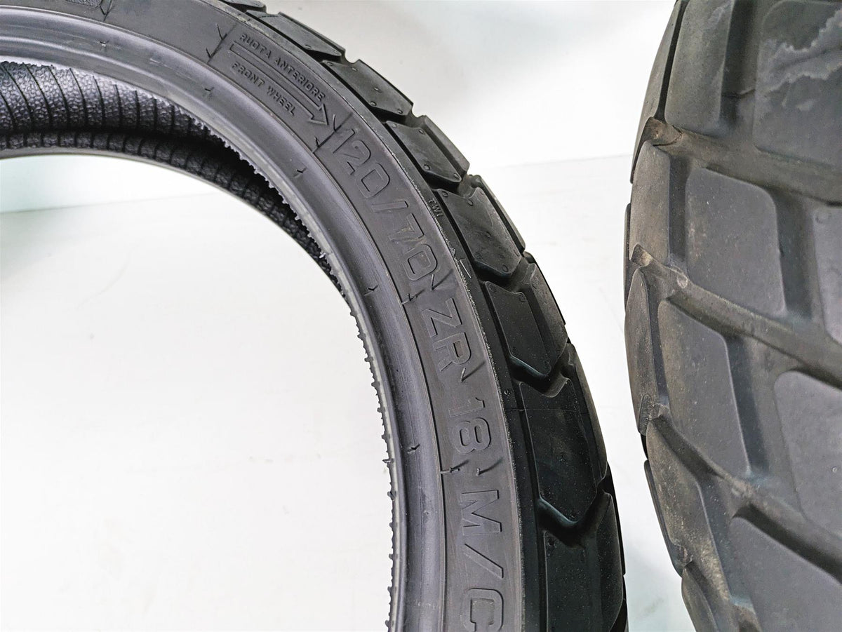 Used Front Rear Motorcylce Tire Set Pirelli MT60 2864500 {{ shop.shopifyCountryName }} - Mototech271
