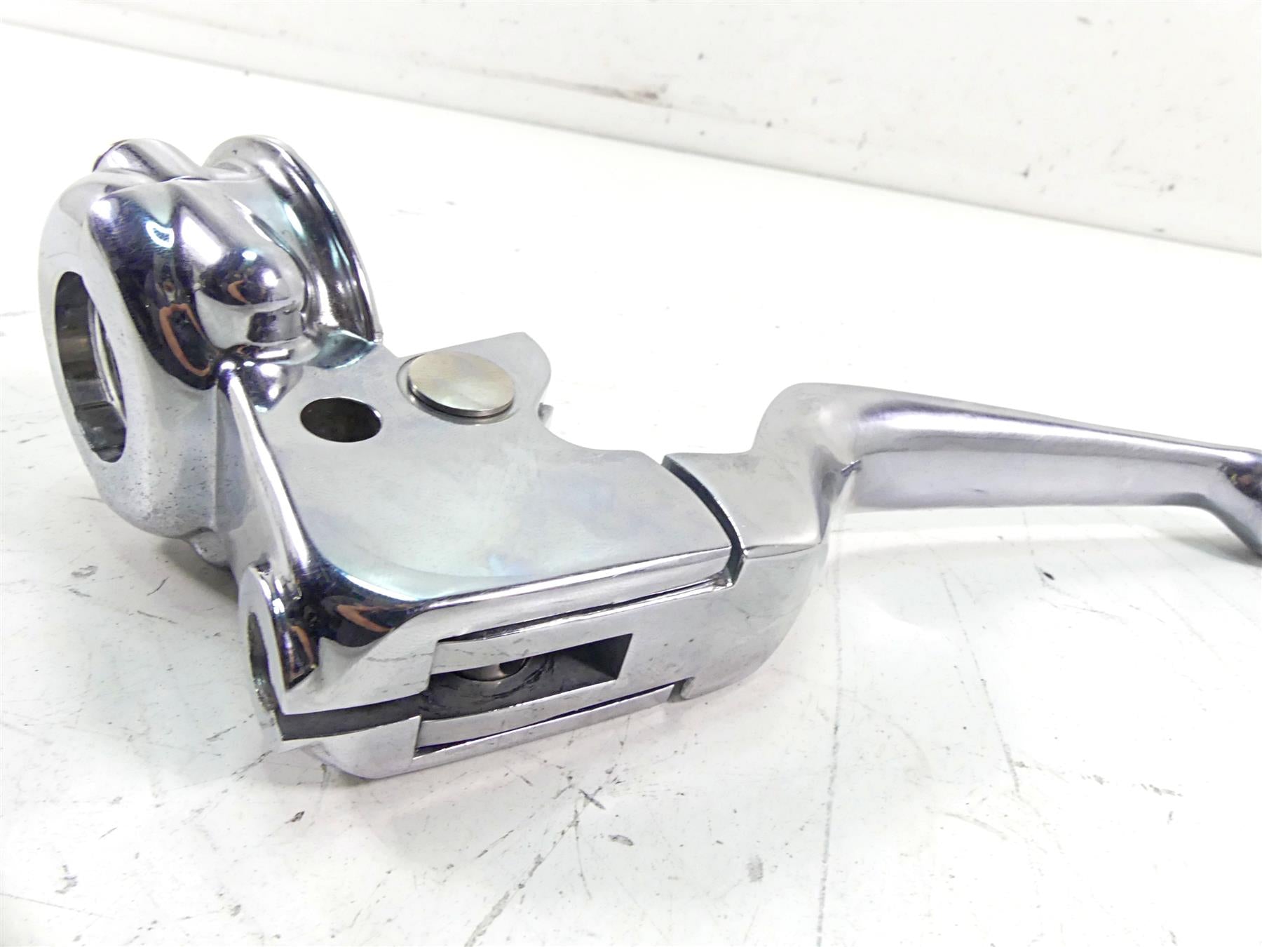 Chrome Harley Davidson Softail Dyna Touring Clutch Perch & Lever {{ shop.shopifyCountryName }} - Mototech271