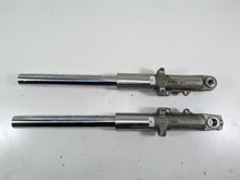 Load image into Gallery viewer, 2014 Harley Touring FLHTK Electra Glide Straight Front Fork Set 49mm 45400021
