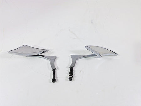 2002 Big Dog Pitbull Custom Chrome Rear View Mirror Set Left & Right {{ shop.shopifyCountryName }} - Mototech271