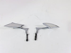 2002 Big Dog Pitbull Custom Chrome Rear View Mirror Set Left & Right