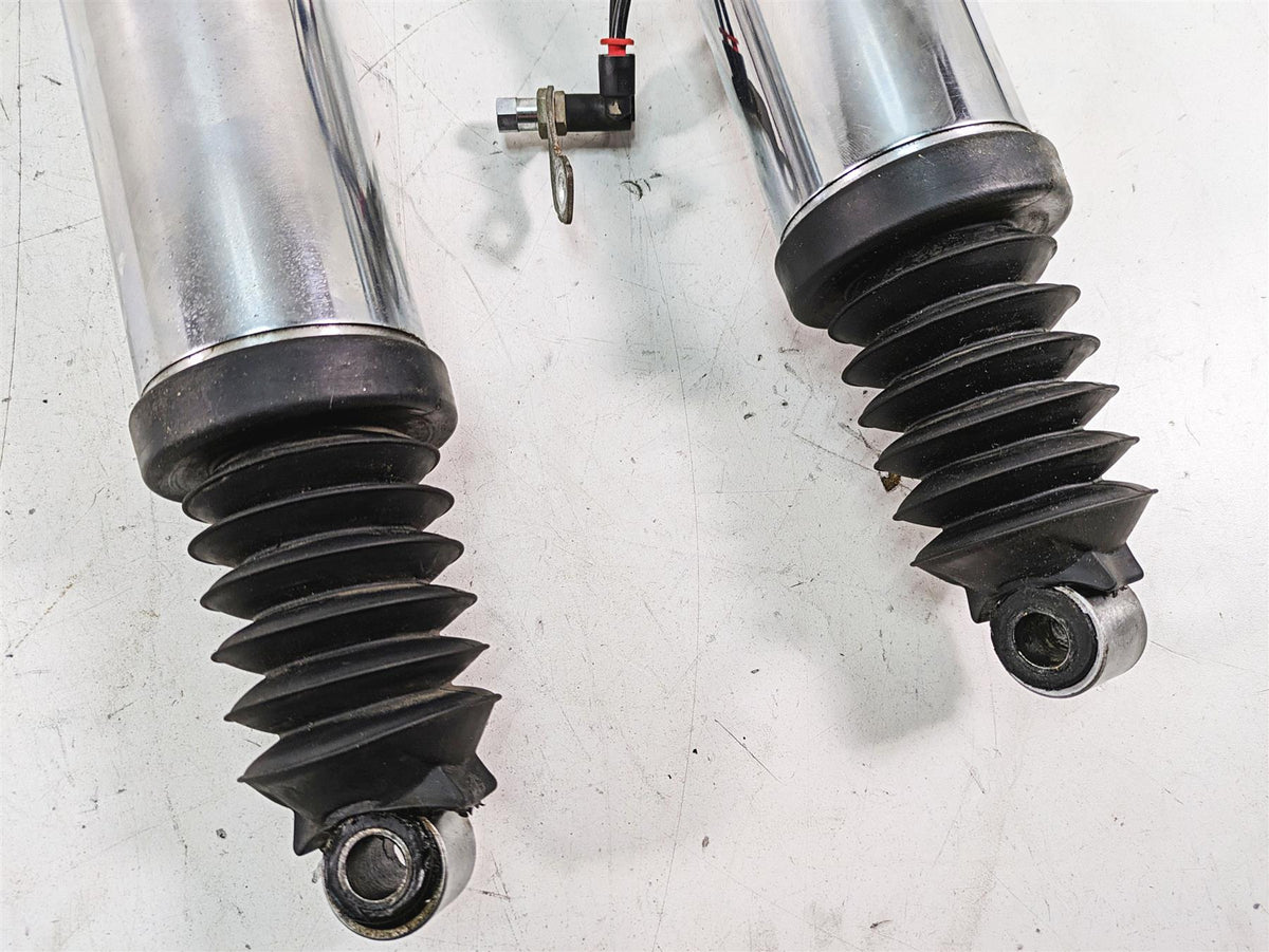 2008 Harley FLHTCU Electra Glide Rear Chrome Air Shock Damper 12" Set {{ shop.shopifyCountryName }} - Mototech271