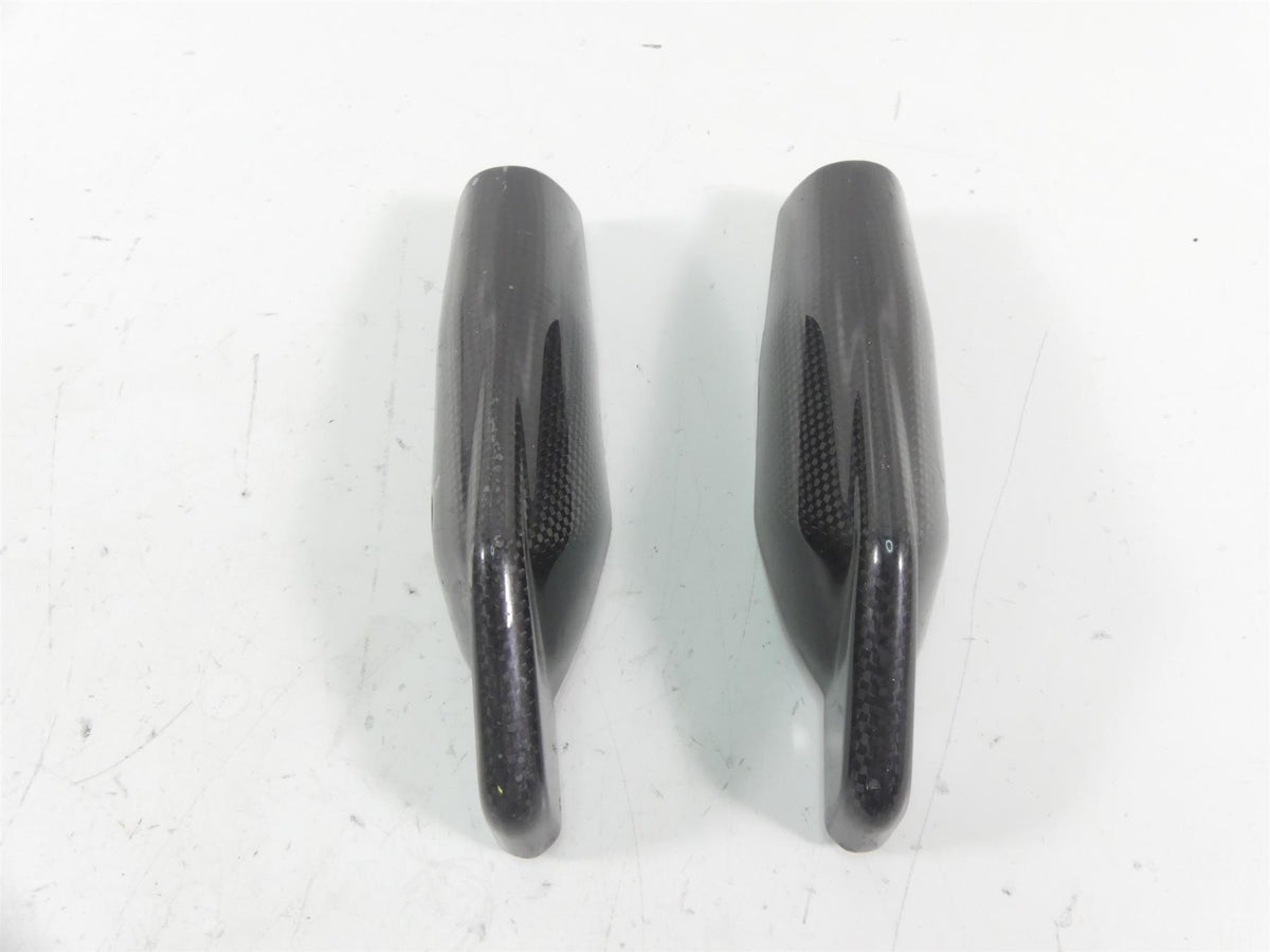 2011 Ducati Hypermotard 1100 SP Front Fork Lower Carbon Fiber Guards 46012801E {{ shop.shopifyCountryName }} - Mototech271