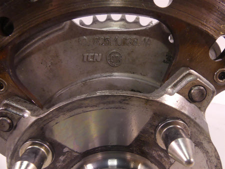 2008 Ducati 848 SBK Rear Axle Brake Rotor Sprocket Hub 819Z0011A {{ shop.shopifyCountryName }} - Mototech271