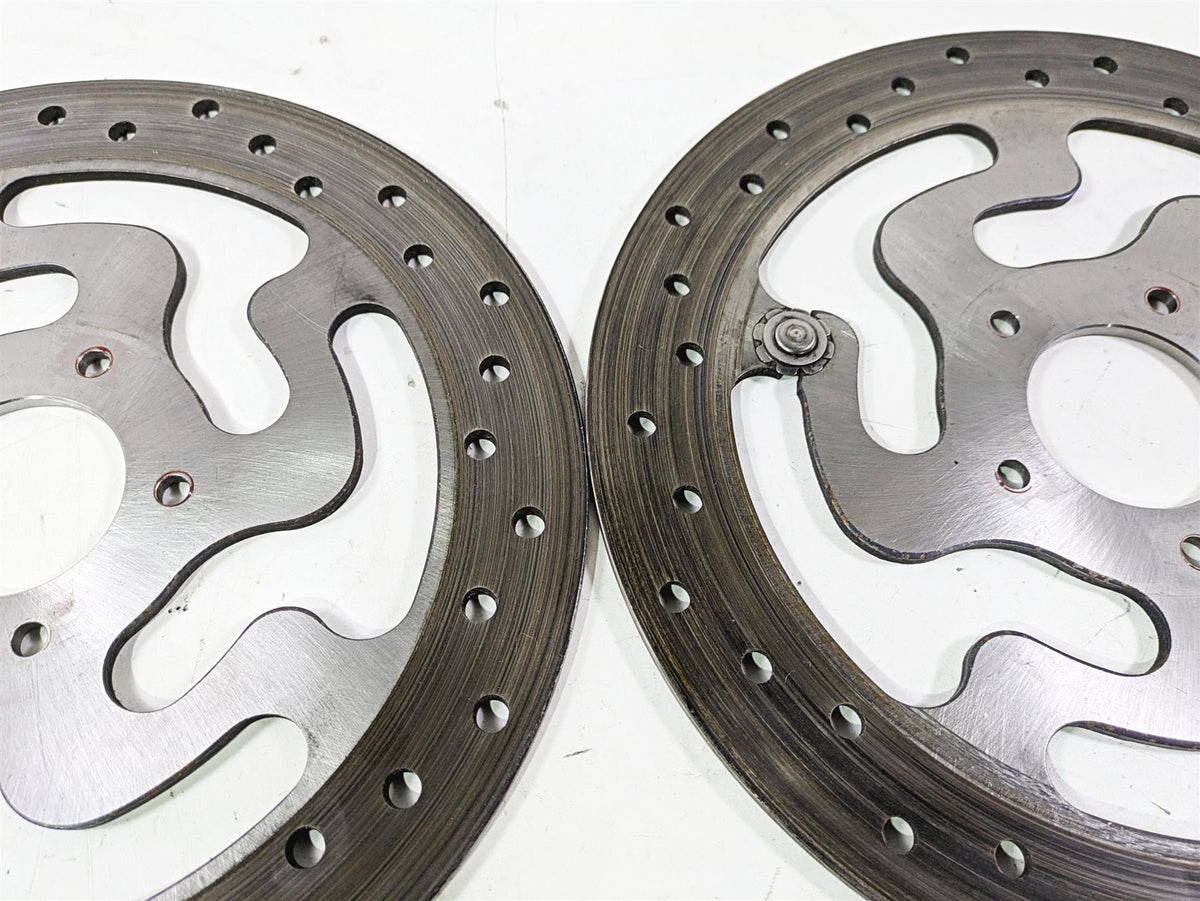 2008 Harley Touring FLHTP Electra Glide Front Brake Rotor Disc Set 41808-08A {{ shop.shopifyCountryName }} - Mototech271