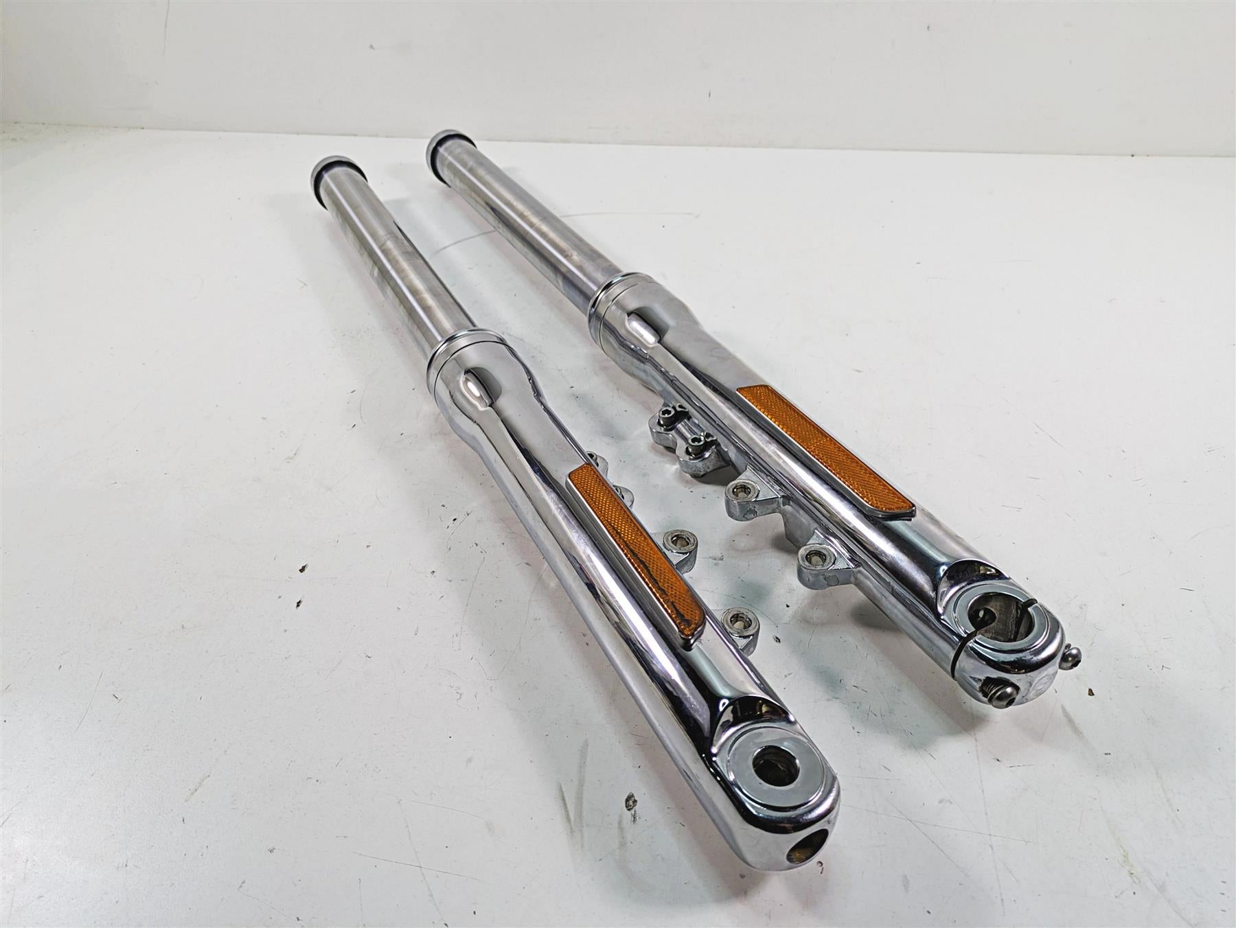2009 Harley Dyna FXDFSE CVO Fat Bob Showa Dual Disc Front Fork Leg Set 48780-09 {{ shop.shopifyCountryName }} - Mototech271