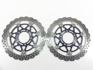 レビュー高評価の商品!の商品をすべて ZX14R ZX1400 Kawasaki 2012 Ninja Set Disc Rotor Brake Front パーツ