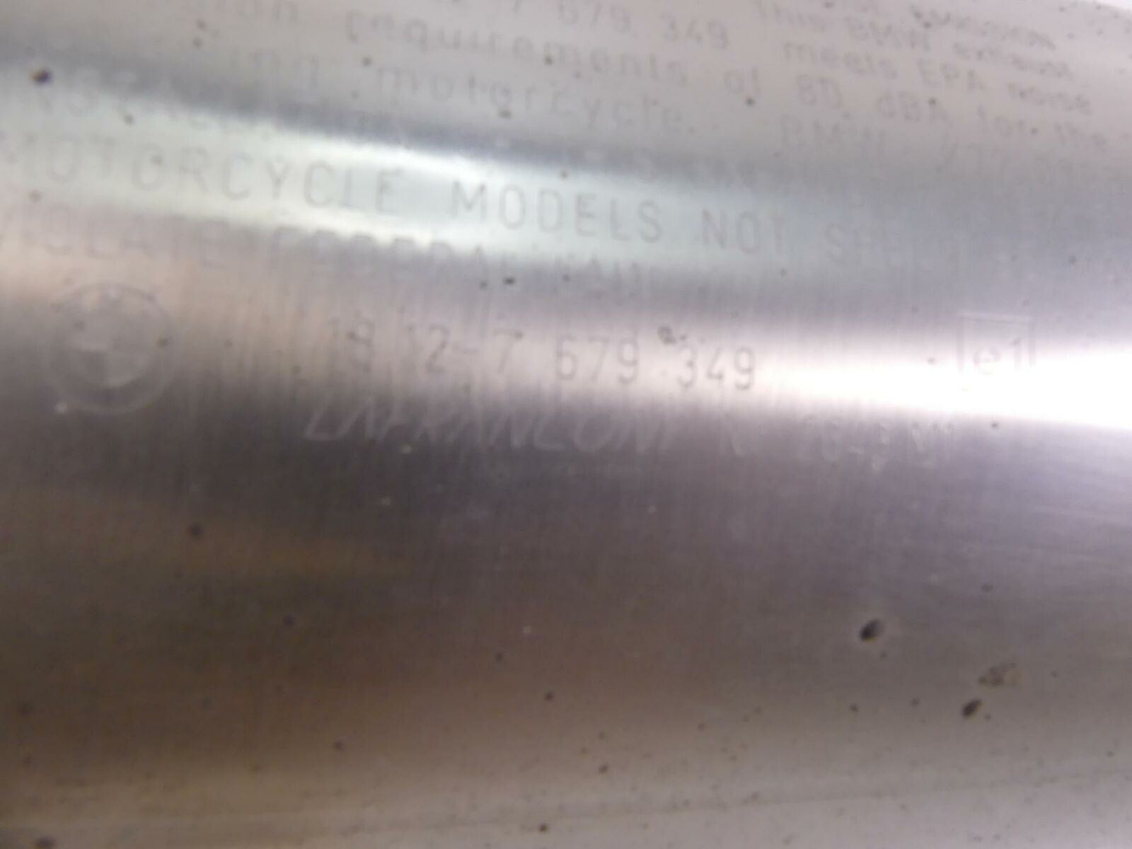 2010 BMW F800GS K72 Lafranconi OEM Exhaust Muffler Silencer Damper 18127679349 {{ shop.shopifyCountryName }} - Mototech271