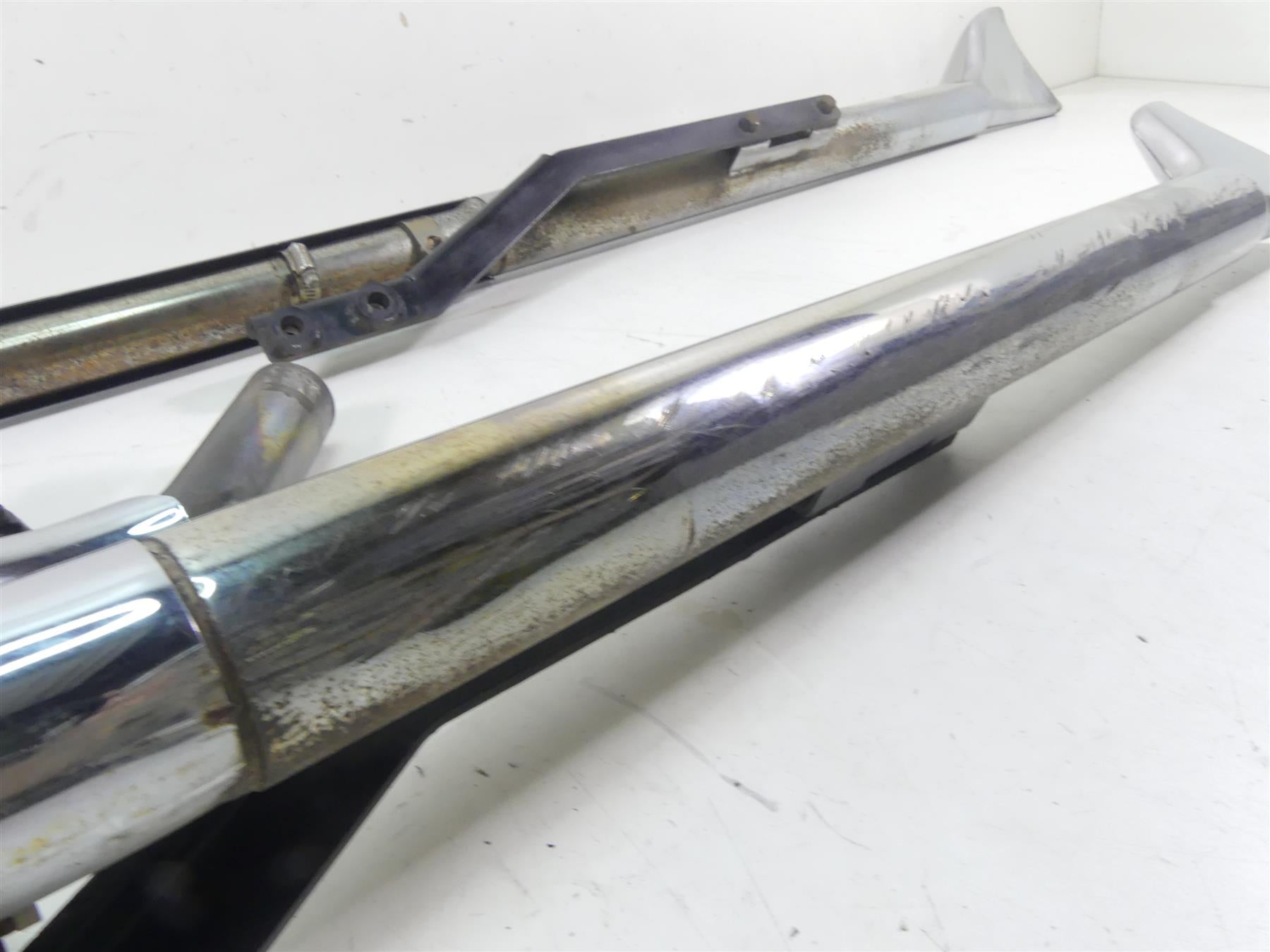 2005 Harley Softail FLSTSC Heritage Springer Samson Cholo Fishtail Exhaust 30" {{ shop.shopifyCountryName }} - Mototech271