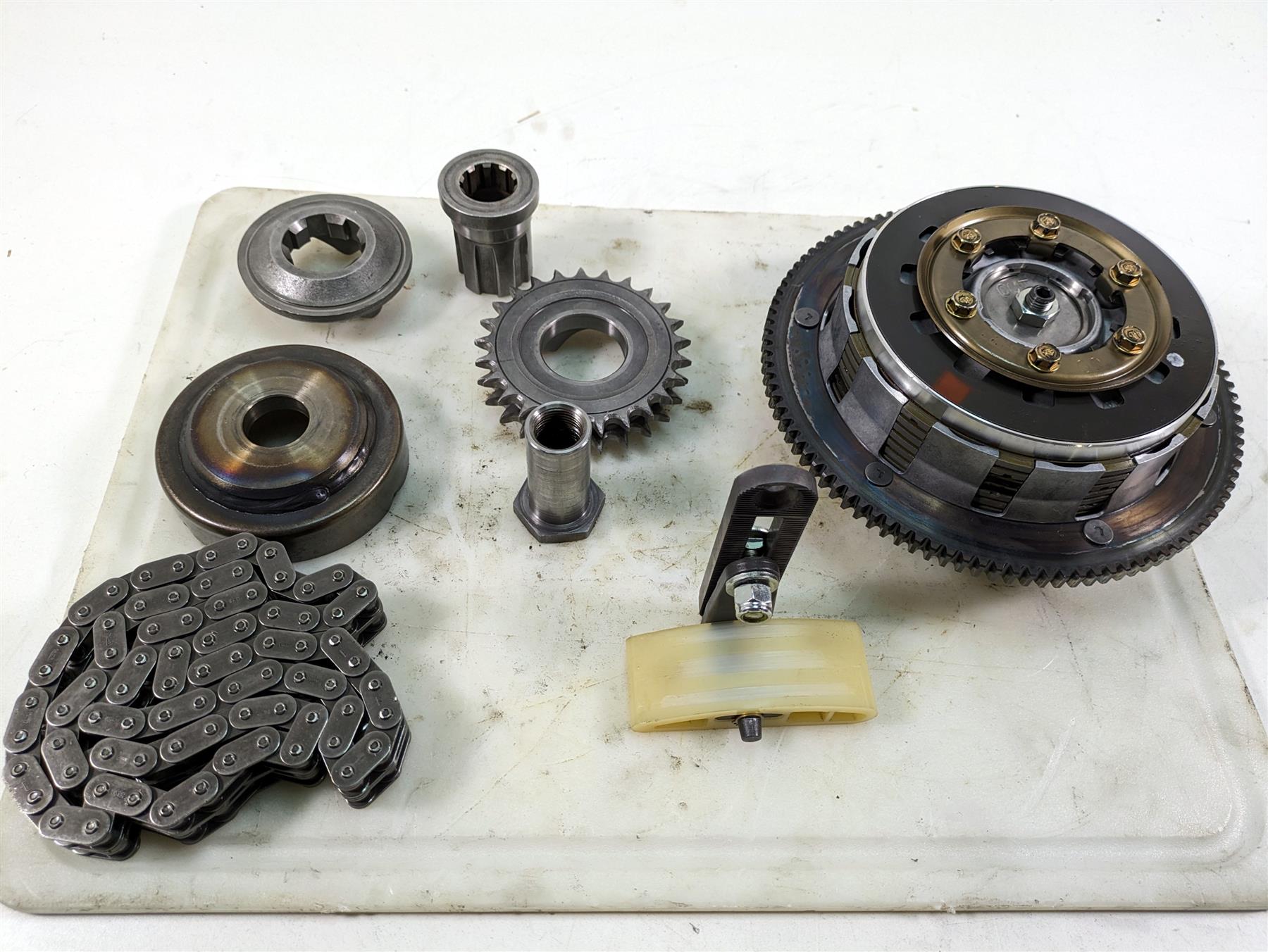 2006 Harley Touring FLHTCUI Electra Glide Primary Drive Clutch Kit 12K 37802-04A {{ shop.shopifyCountryName }} - Mototech271