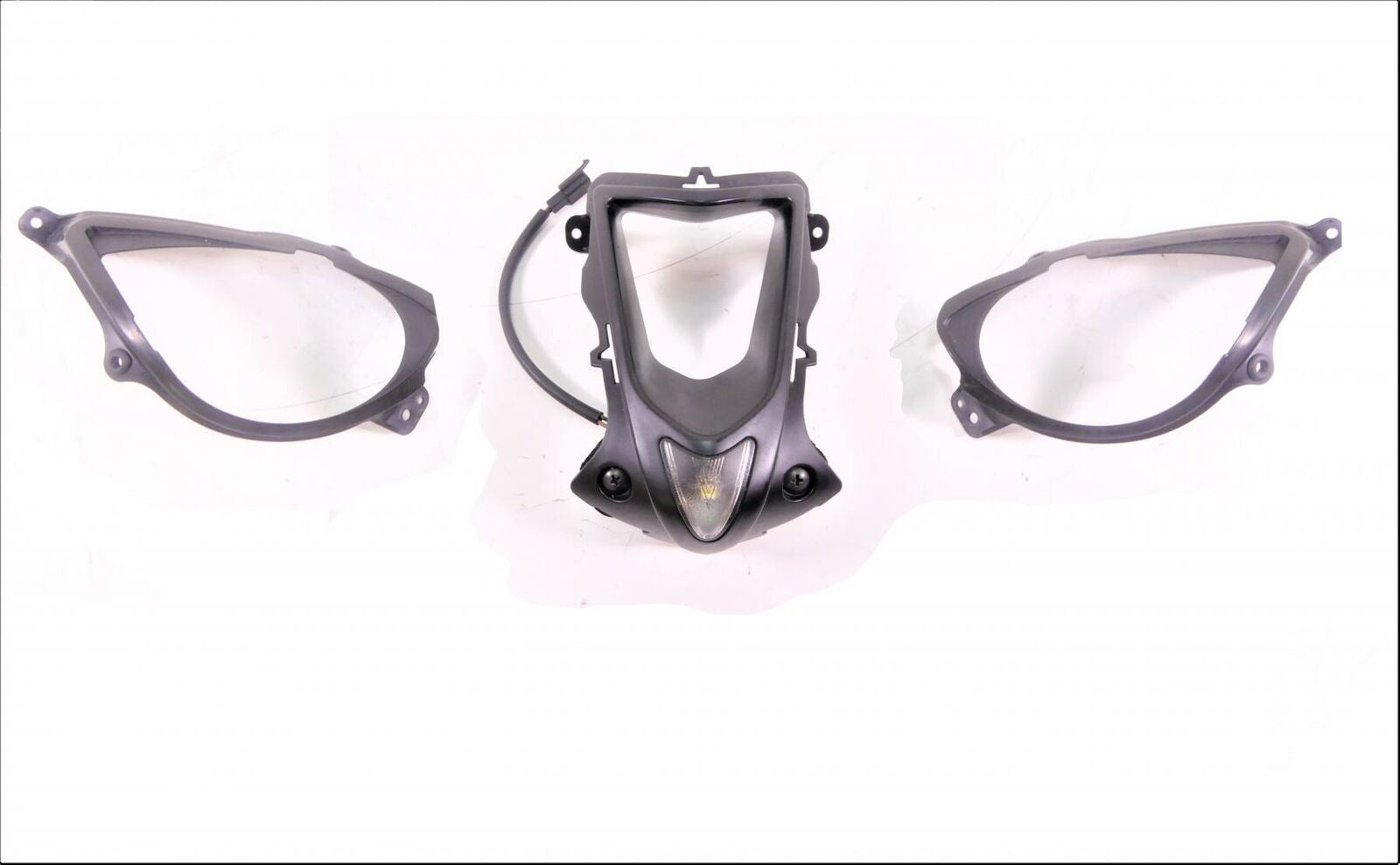 2008 Kawasaki ZX6R Ninja Headlight Covers Parking Center Light Set 14073-0134-21