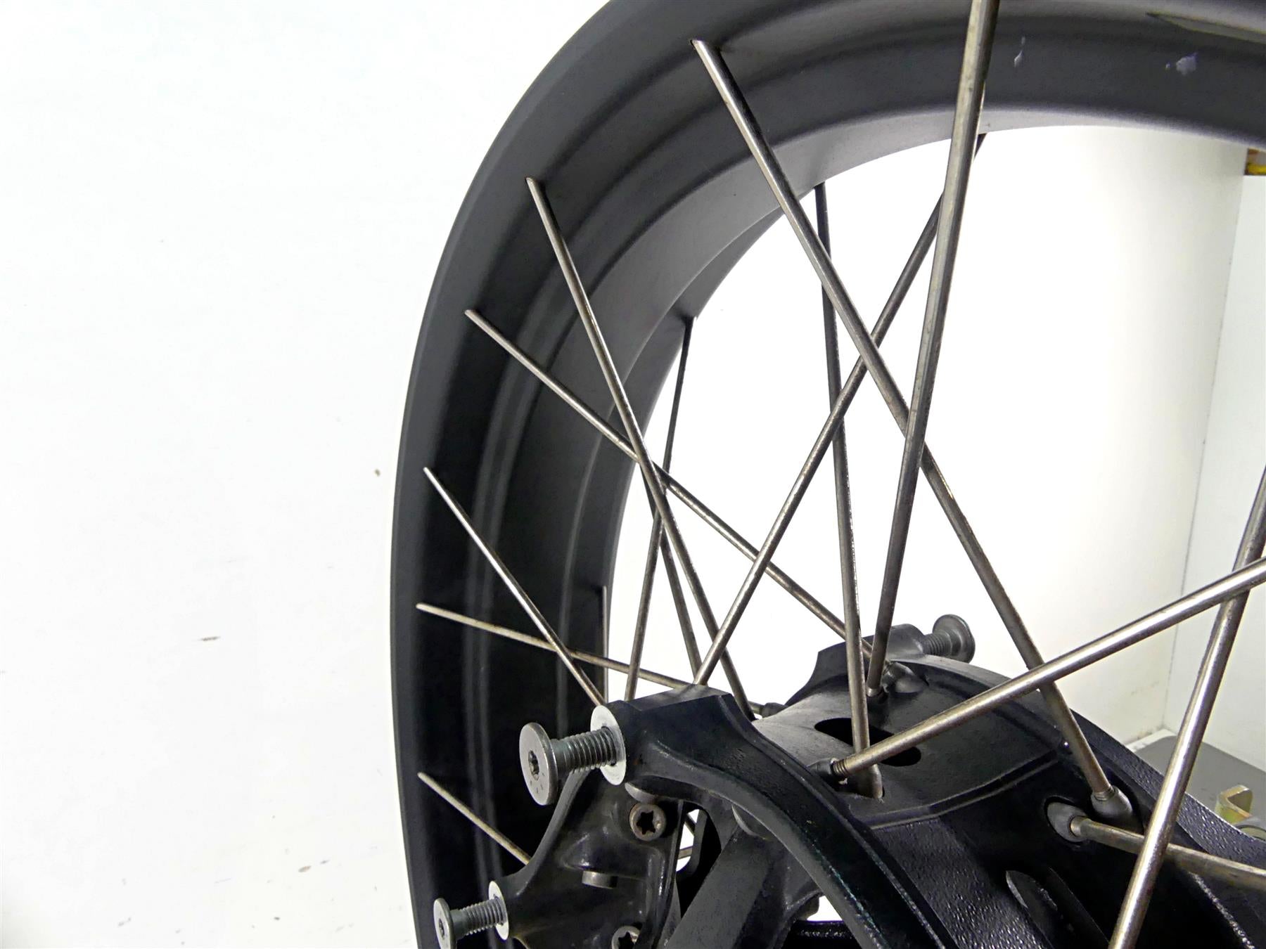 2016 BMW R1200GS Adv K51 Straight Front Wheel Rim Spoke Black 18x3 36318528530 {{ shop.shopifyCountryName }} - Mototech271