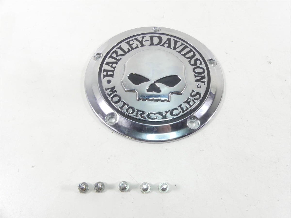 2010 Harley Touring FLHX Street Glide Round Derby Cover Willie G Skull 25441-04 {{ shop.shopifyCountryName }} - Mototech271