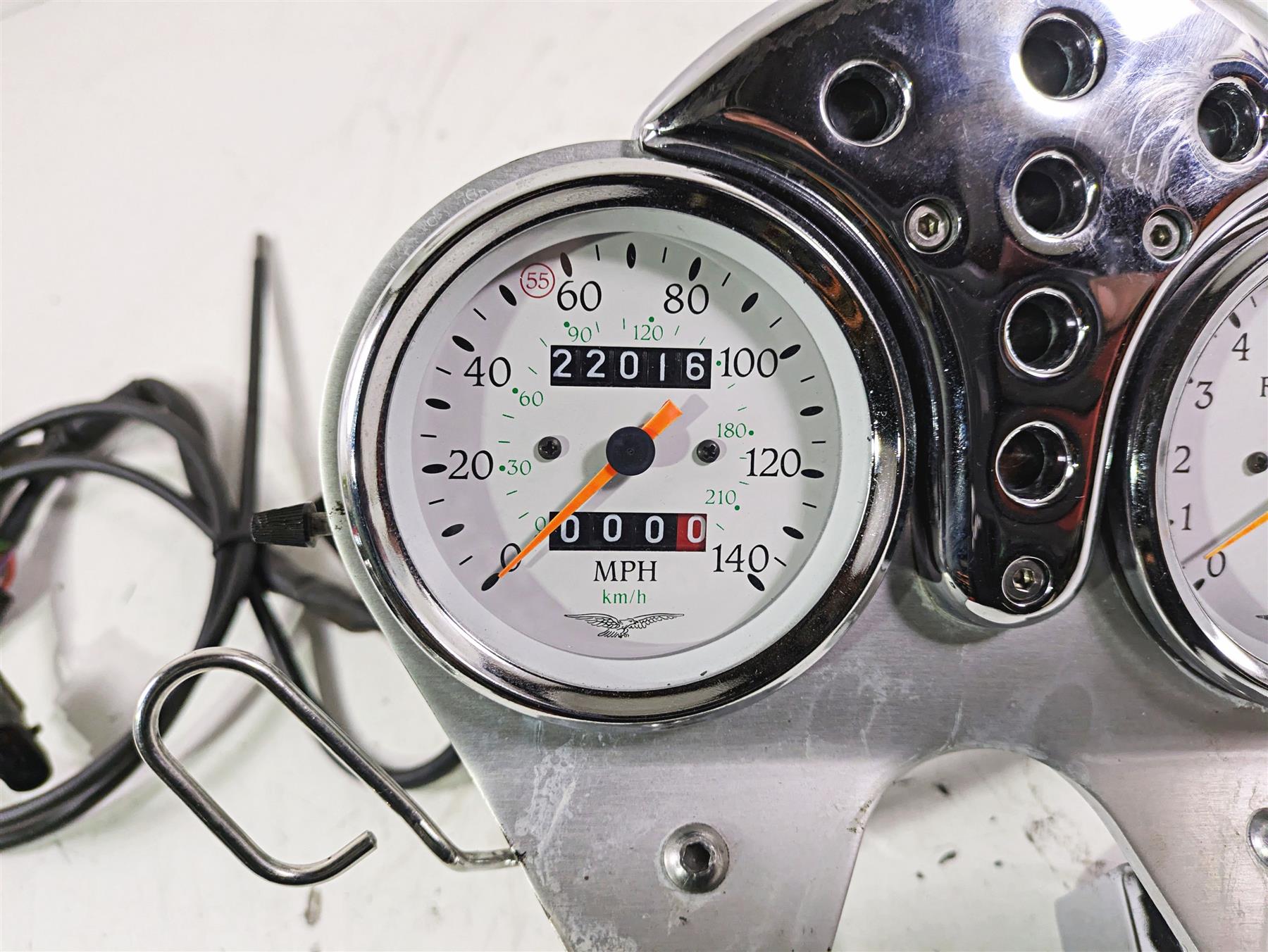 1998 Moto Guzzi California 1100 EV Speedometer Gauges + Cover - 22k GU02762400 {{ shop.shopifyCountryName }} - Mototech271