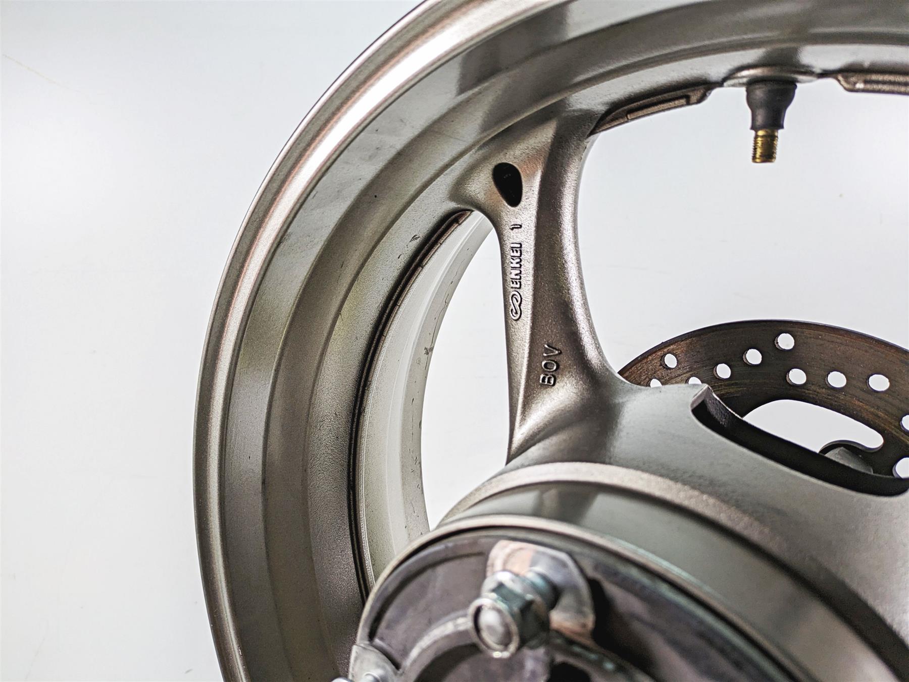2009 Suzuki GSXR750 K9 Straight 17x5.5 Enkei Rear Wheel Rim 64111-37H00 {{ shop.shopifyCountryName }} - Mototech271