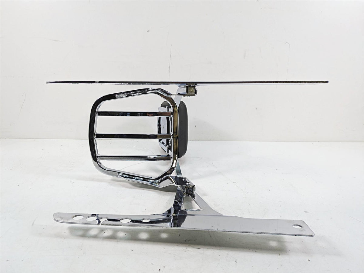 2009 Harley Dyna FXDFSE CVO Fat Bob Sissybar Sissy Bar Backrest + Luggage Rack {{ shop.shopifyCountryName }} - Mototech271
