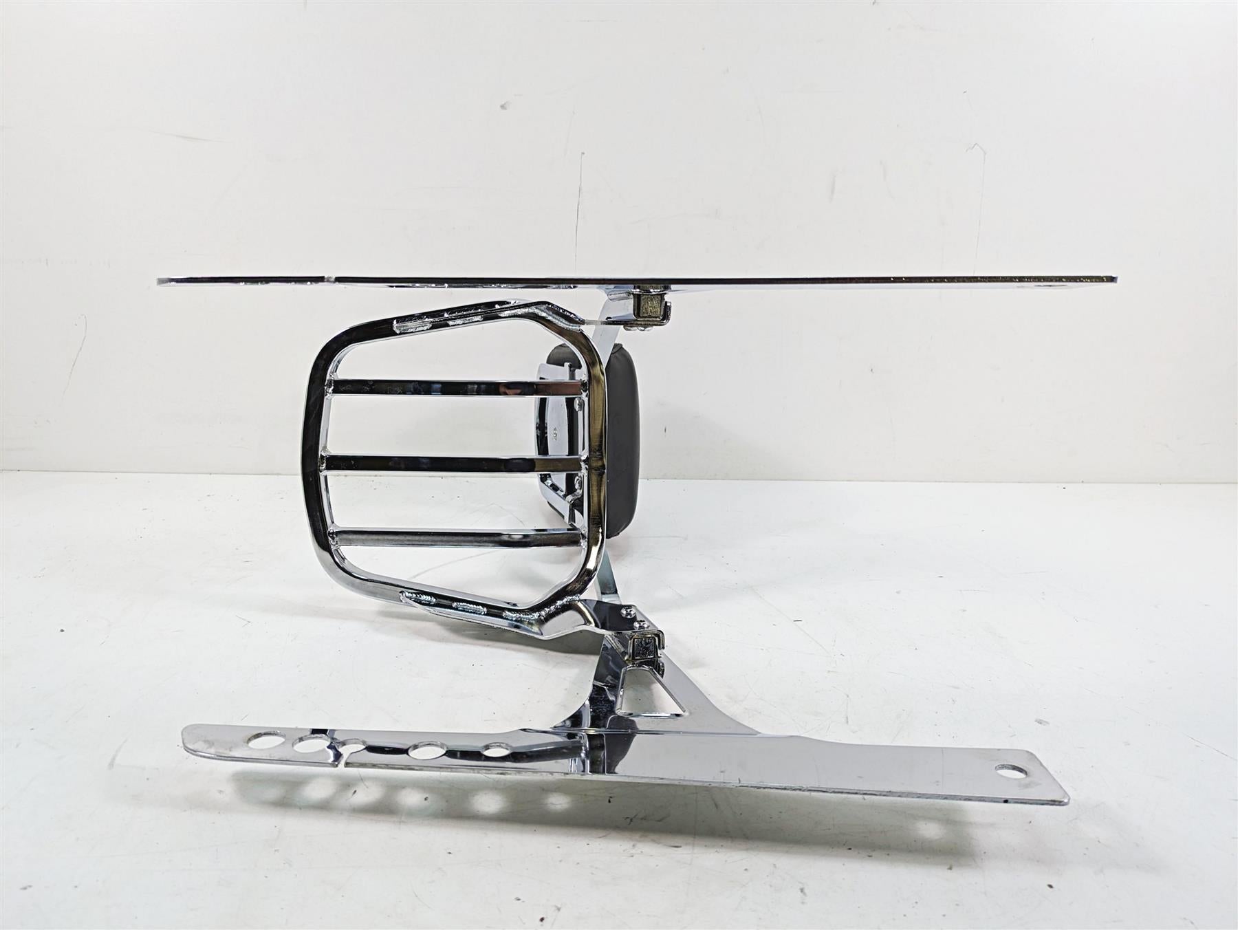 2009 Harley Dyna FXDFSE CVO Fat Bob Sissybar Sissy Bar Backrest + Luggage Rack {{ shop.shopifyCountryName }} - Mototech271