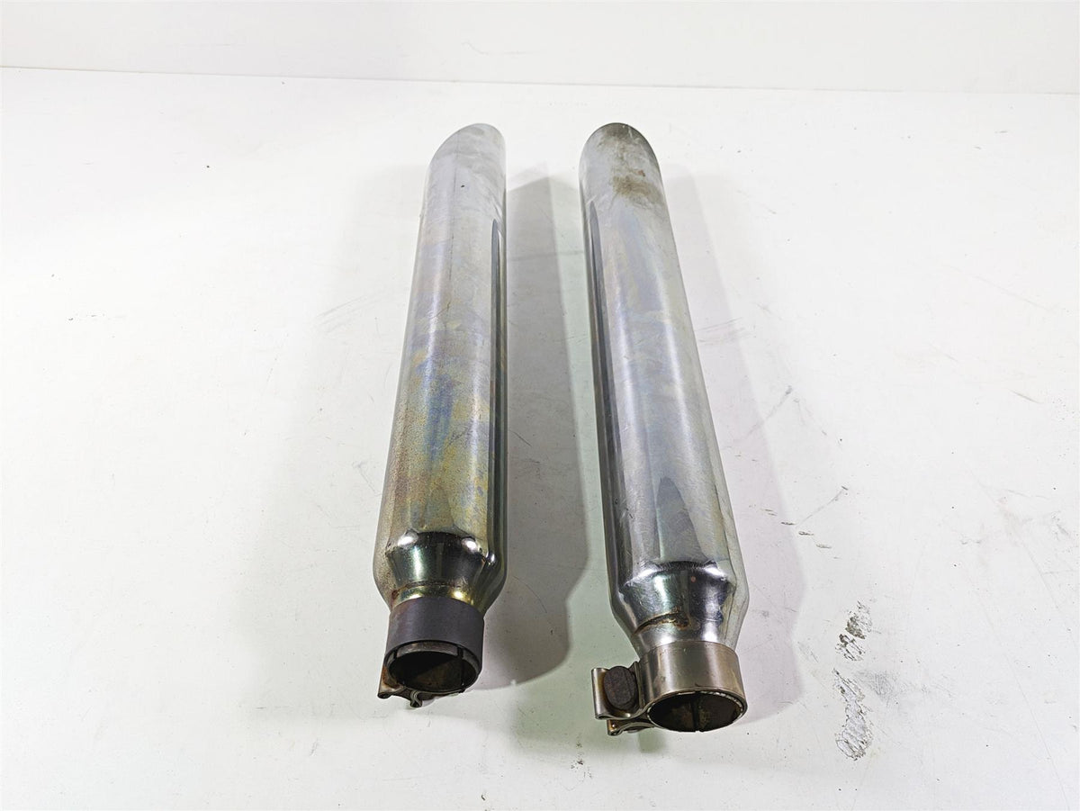 2008 Harley FLSTC Softail Heritage Slip On Slash Cut Exhaust Muffler Set - Read {{ shop.shopifyCountryName }} - Mototech271