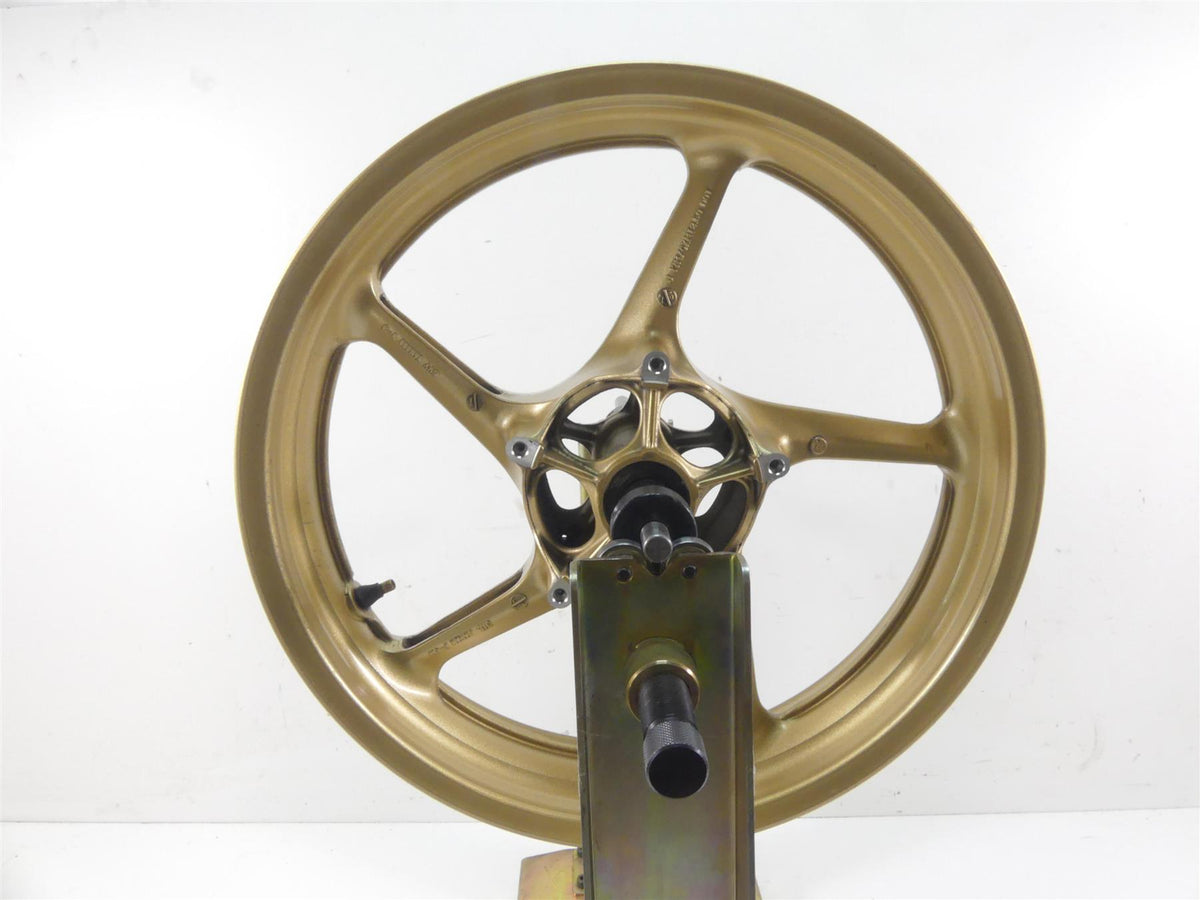 2008 Yamaha FZ1 Fazer Straight Golden Front Wheel Rim 17x3.5 5VY-25168-00-8L {{ shop.shopifyCountryName }} - Mototech271