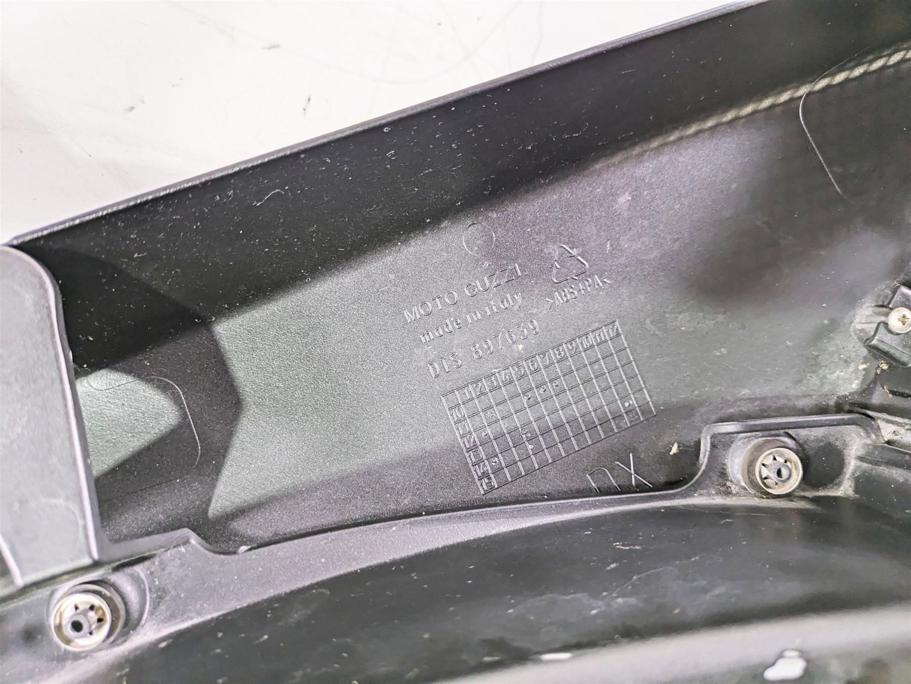 2016 Moto Guzzi Stelvio 1200 8V NTX Right Under Fuel Tank Side Cover Set 897639 {{ shop.shopifyCountryName }} - Mototech271