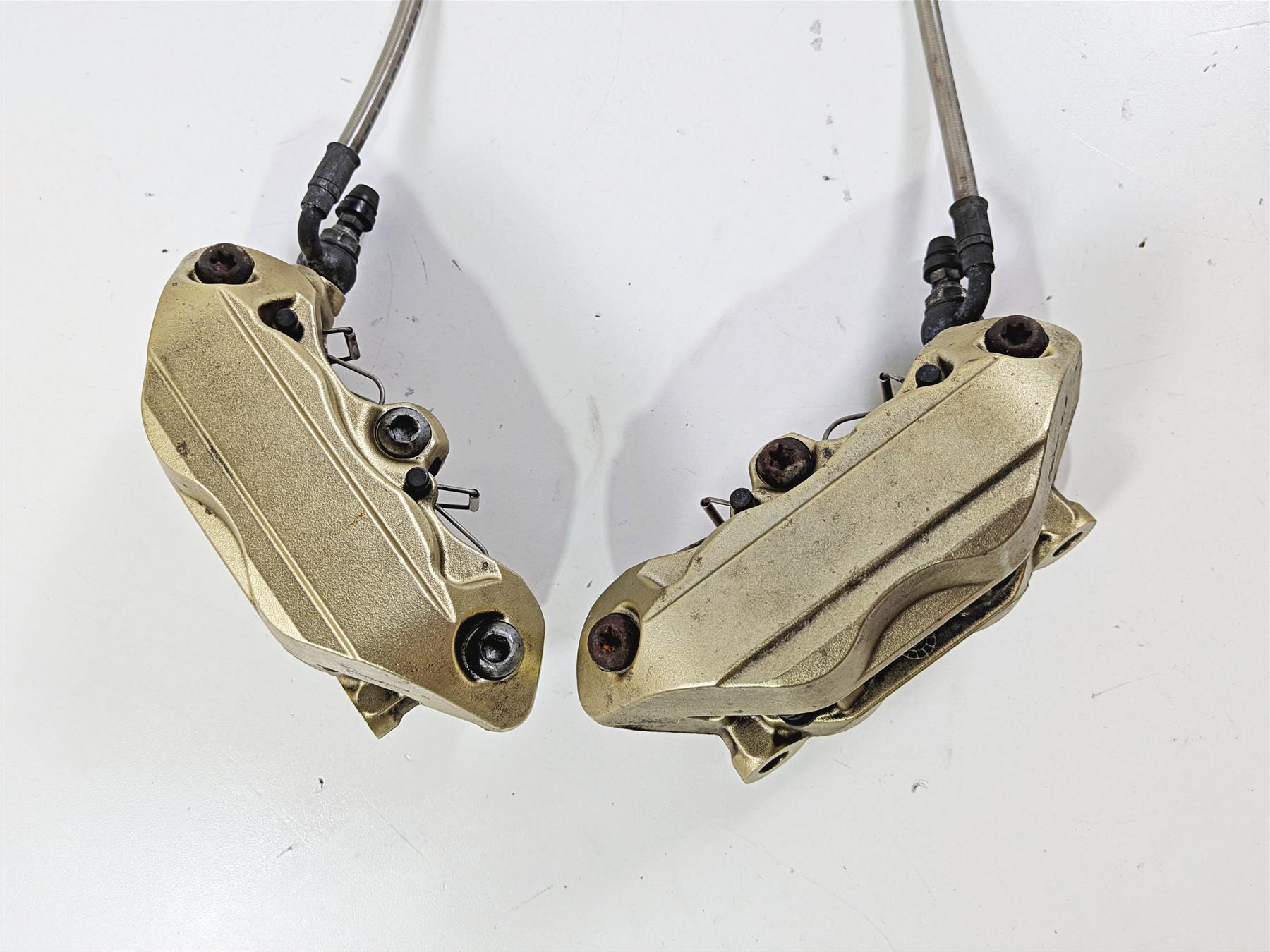 2008 Aprilia RSVR 1000 Factory Front Brembo Brake Caliper Golden 100mm AP8133590 {{ shop.shopifyCountryName }} - Mototech271