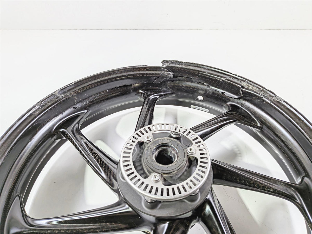 2022 BMW S1000RR K67 Carbon Fiber Front Wheel Rim 17x3.5 - Damaged 36317108158-Mototech271