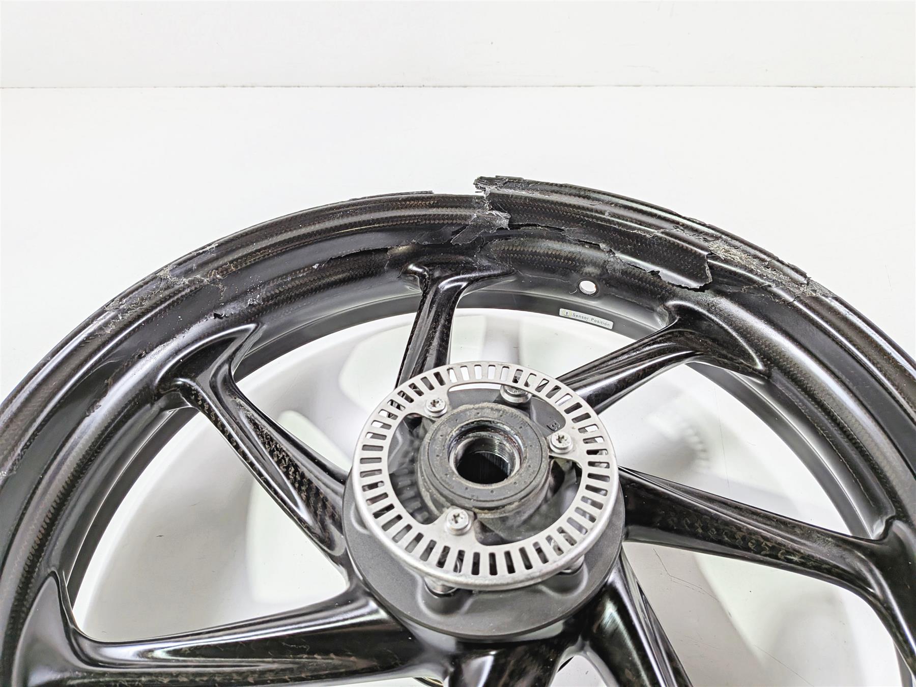 2022 BMW S1000RR K67 Carbon Fiber Front Wheel Rim 17x3.5 - Damaged 36317108158-Mototech271