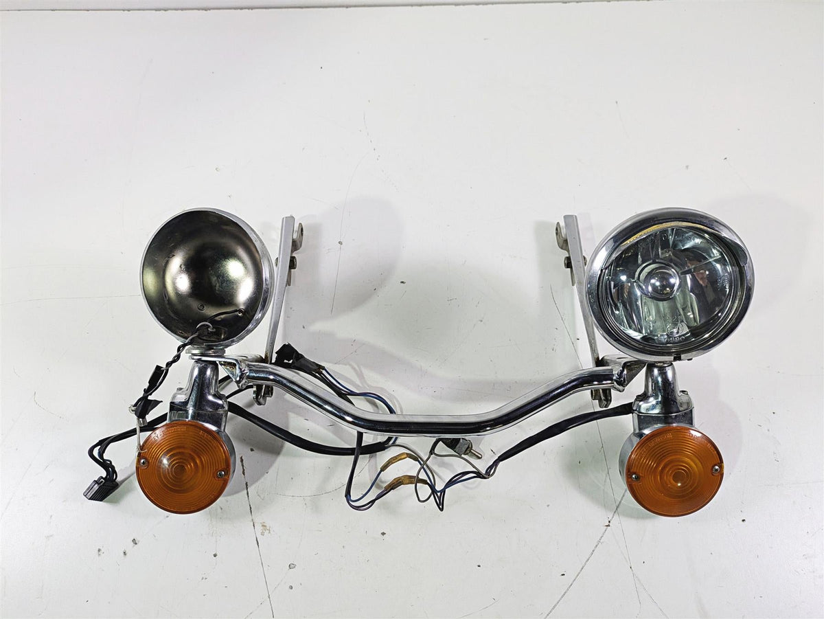 2004 Harley Softail FLSTF Fat Boy Front Spot Lights & Blinker For Parts 68972-00 {{ shop.shopifyCountryName }} - Mototech271