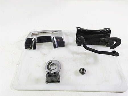 2011 Harley Touring FLHTCUSE CVO E-Glide Oil Cooler Flange Cover Lines 63083-11A {{ shop.shopifyCountryName }} - Mototech271
