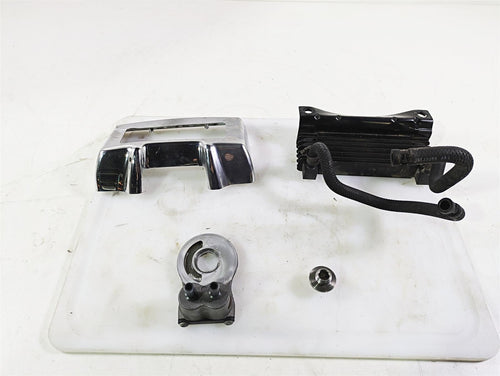 2011 Harley Touring FLHTCUSE CVO E-Glide Oil Cooler Flange Cover Lines 63083-11A | Mototech271