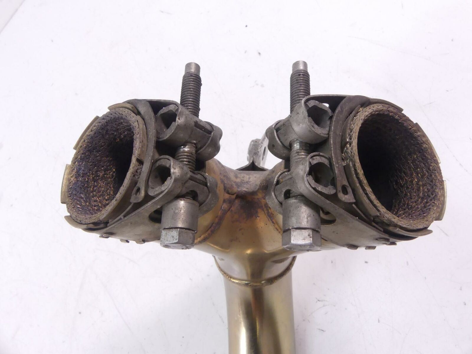 2009 Triumph Street Triple 675R Mid Middle Exhaust Pipe Tube Manifold T2203720 {{ shop.shopifyCountryName }} - Mototech271