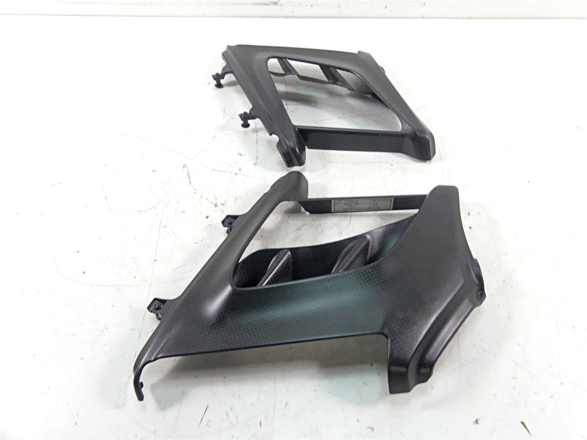 2013 Ducati Diavel Red Carbon Fiber Radiator Shroud Cover Set 48013731A {{ shop.shopifyCountryName }} - Mototech271