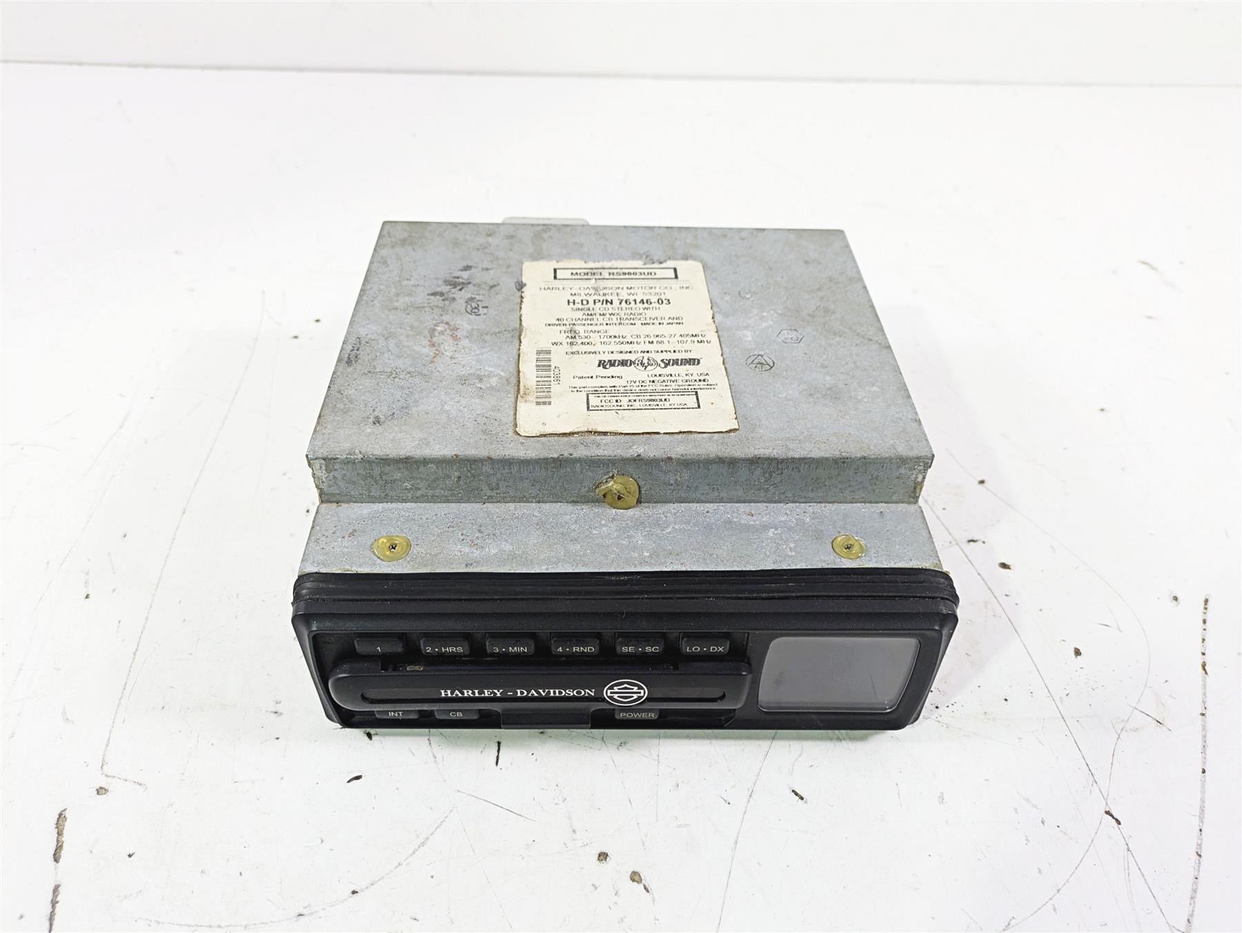 2003 Harley Touring FLHTCUI E-Glide 100th Radio Cd-Player RS9803UD 76146-03 {{ shop.shopifyCountryName }} - Mototech271