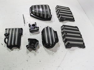 2015 Harley Touring FLHXS Street Glide Arlen Ness Engine Tranny Cover Set 03-963