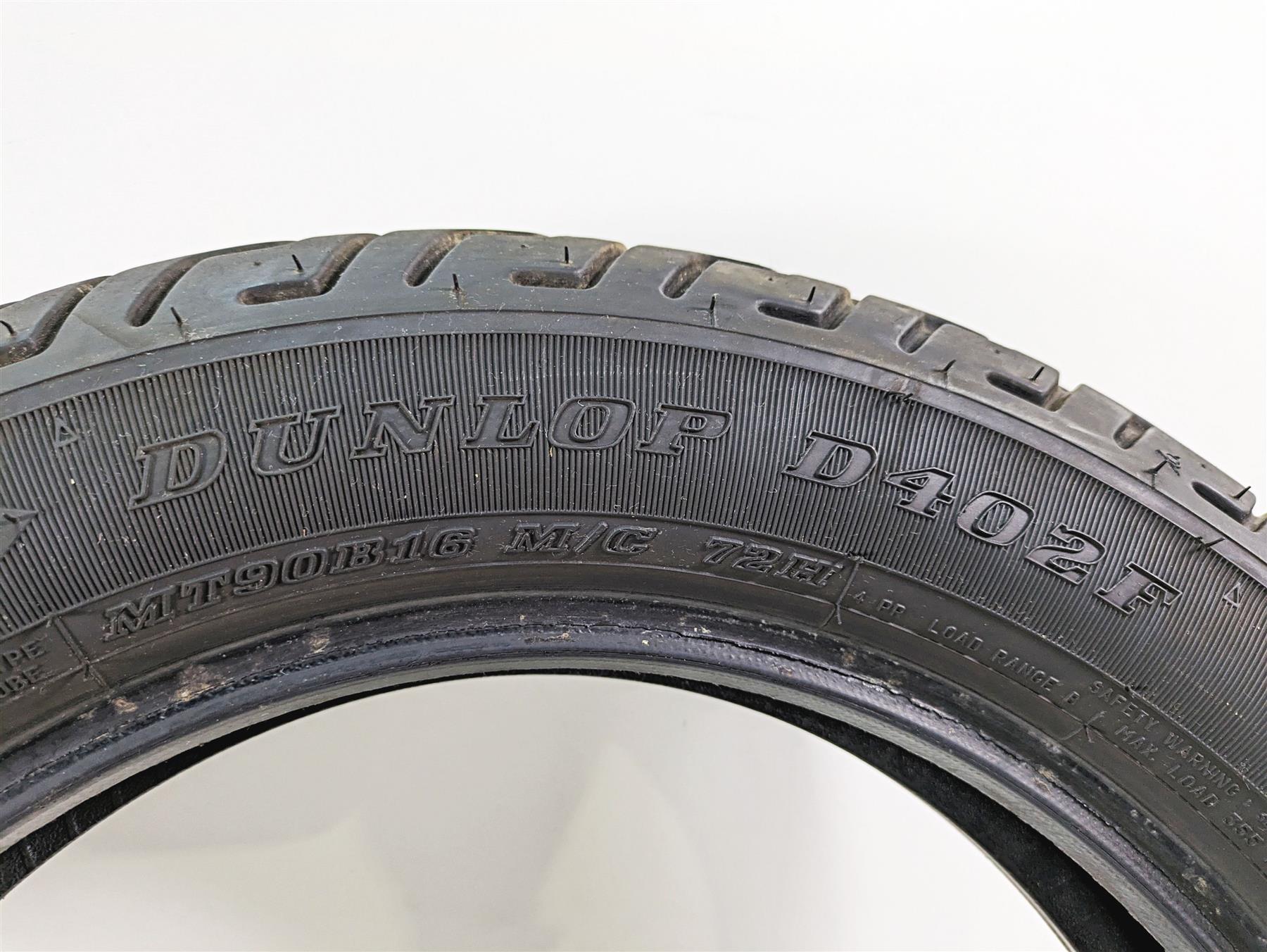 Used Motorcycle Tire Dunlop D402F MT90B16 72H 43022-91A | Mototech271