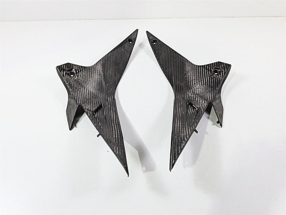 2014 Aprilia RSV4 RR Factory Left Right Leg Carbon Fiber Cover Set 890966 890967 {{ shop.shopifyCountryName }} - Mototech271