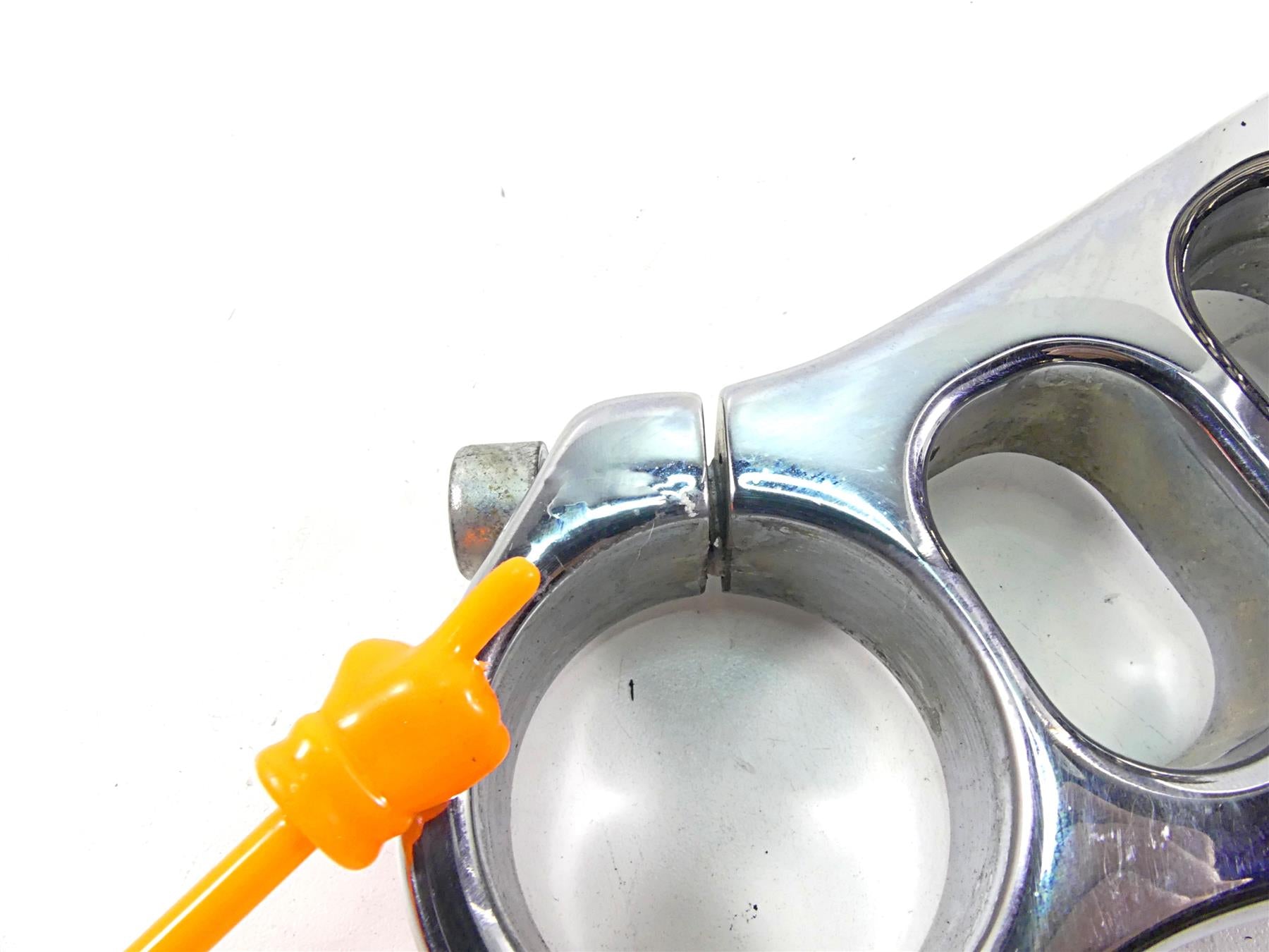 2005 Harley VRSCSE CVO V-Rod Chrome Lower Triple Tree Clamp 49mm 46771-02 {{ shop.shopifyCountryName }} - Mototech271