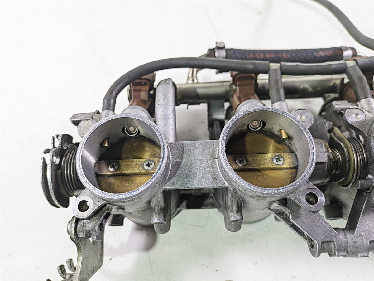 2007 Suzuki GSXR600 Mikuni Throttle Body Bodies FOR PARTS 13405-01H00 13405-01H02 {{ shop.shopifyCountryName }} - Mototech271