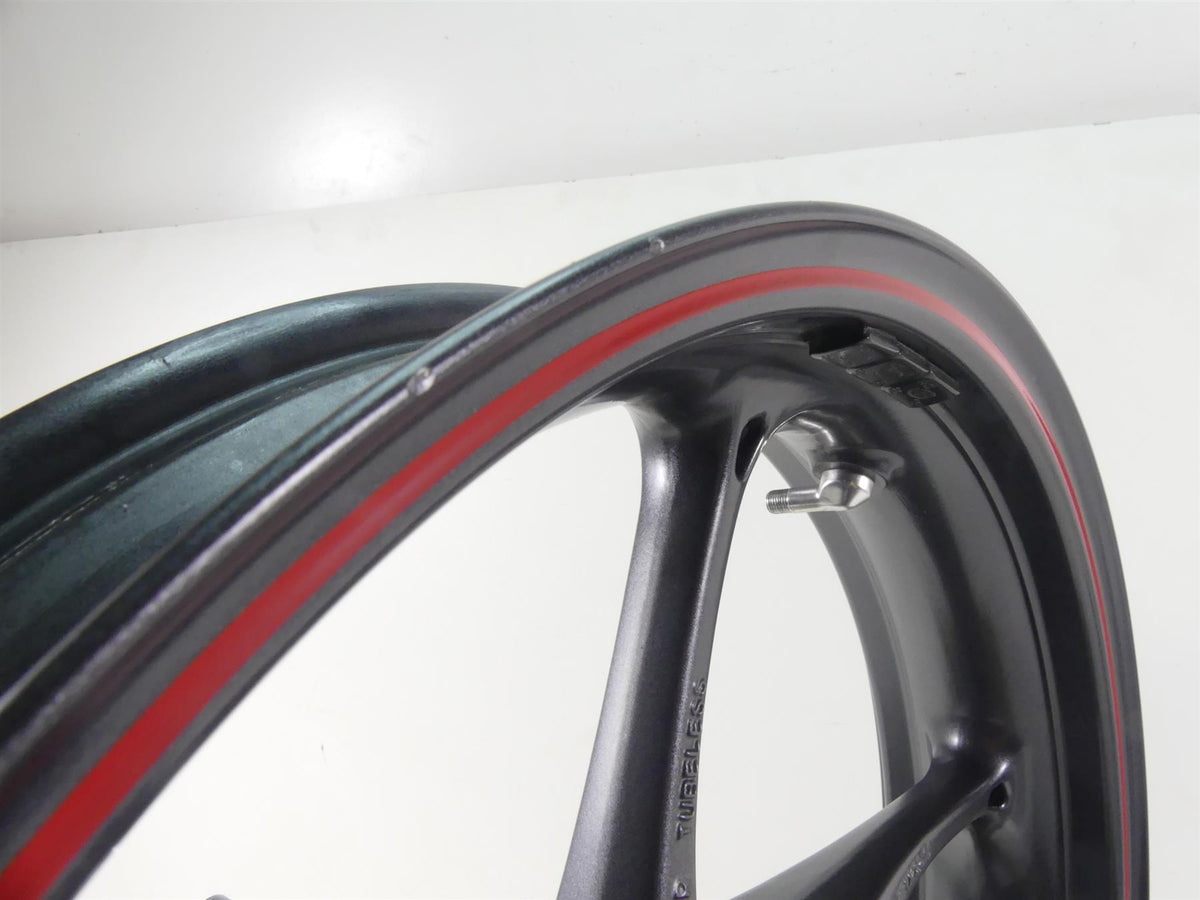 2013 Triumph Street Triple 675R Nice Straight Front Wheel Rim 17x3.5 T2001013 {{ shop.shopifyCountryName }} - Mototech271