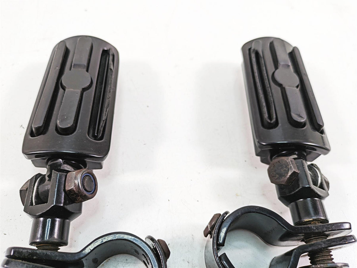 2009 Harley Softail FLSTSB Cross Bones Aftermarket Black Highway Peg Set {{ shop.shopifyCountryName }} - Mototech271