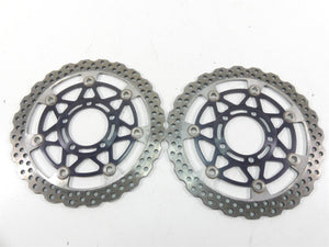 2013 Kawasaki ZX636 ZX6R Ninja Front Brake Disc Rotor Set 41080-0590-5C | Mototech271