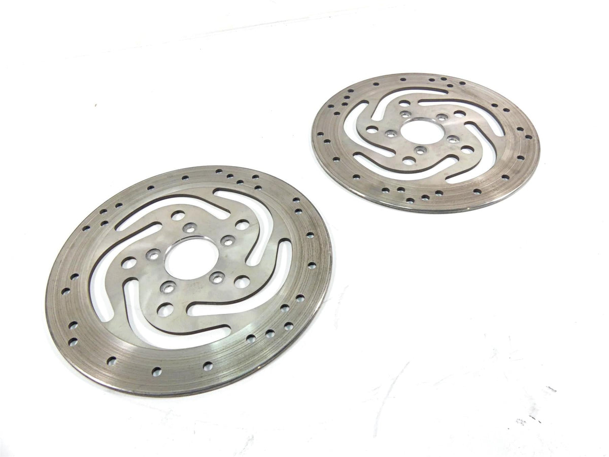 2003 Harley Touring FLHTCI E-Glide 100TH Front Brake Rotor Disc Set 44136-00 {{ shop.shopifyCountryName }} - Mototech271
