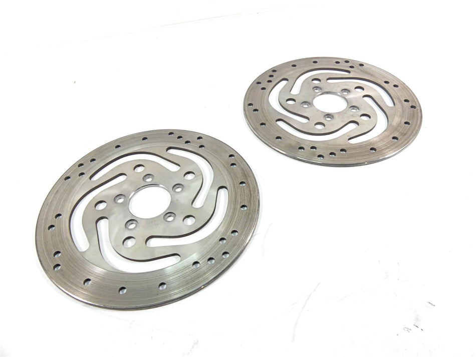 2003 Harley Touring FLHTCI E-Glide 100TH Front Brake Rotor Disc Set 44136-00 {{ shop.shopifyCountryName }} - Mototech271