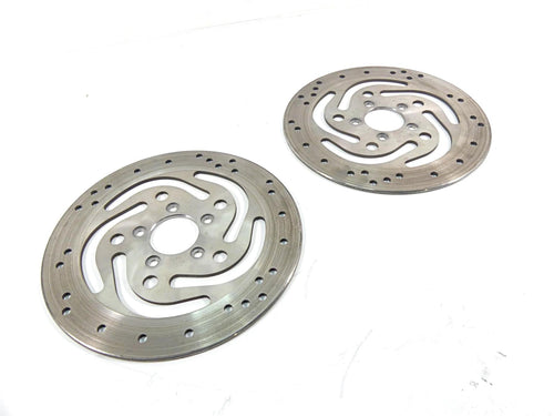 2003 Harley Touring FLHTCI E-Glide 100TH Front Brake Rotor Disc Set 44136-00 | Mototech271
