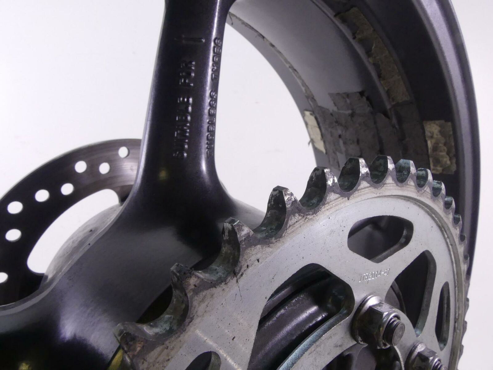 2009 Triumph Street Triple 675R Straight Rear 5 Spoke Wheel Rim 17x5.5 T2010842 {{ shop.shopifyCountryName }} - Mototech271