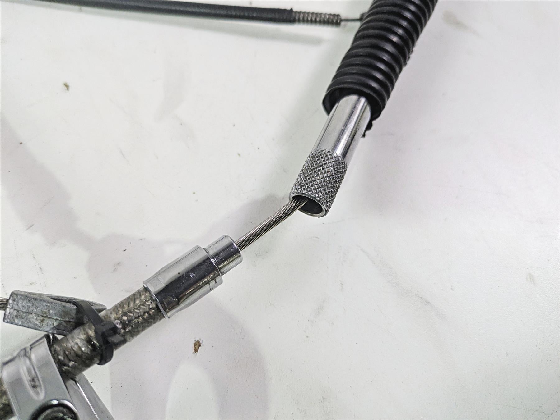 2001 Harley Touring FLHX Street Glide Brake Line Throttle Body Cable & Clutch Line 14" Tall Bars {{ shop.shopifyCountryName }} - Mototech271
