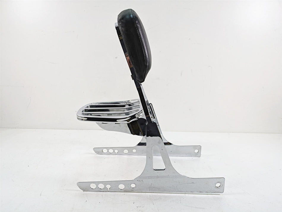 2009 Harley Dyna FXDFSE CVO Fat Bob Sissybar Sissy Bar Backrest + Luggage Rack {{ shop.shopifyCountryName }} - Mototech271