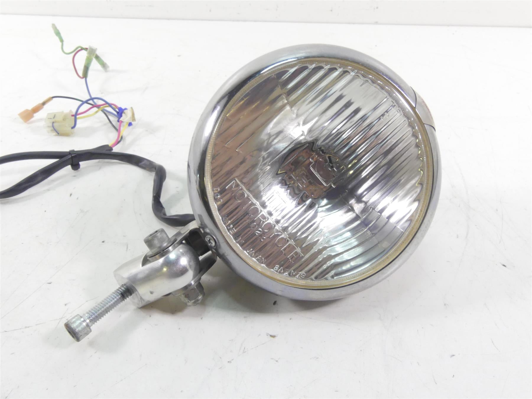 2001 Indian Centennial Scout Headlamp Bucket Head Lamp Light & Mount 66-091 {{ shop.shopifyCountryName }} - Mototech271