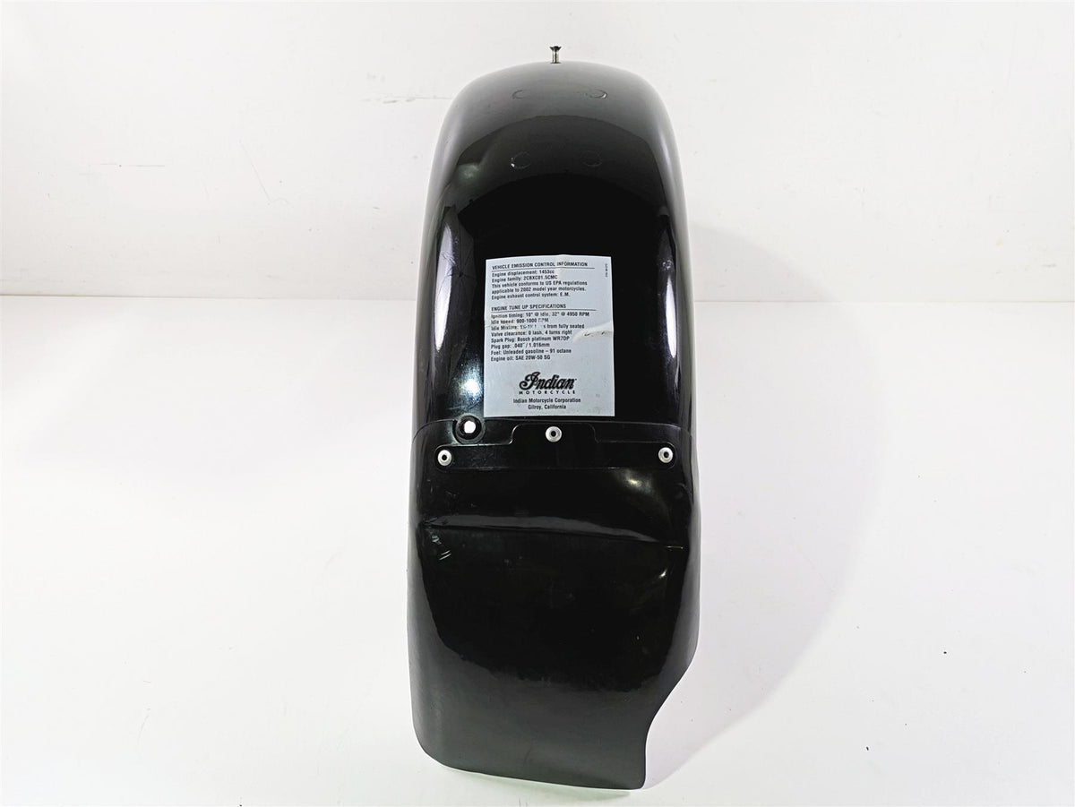 2002 Indian Spirit Deluxe Rear Fender Black Silver - Bent 89-301 {{ shop.shopifyCountryName }} - Mototech271